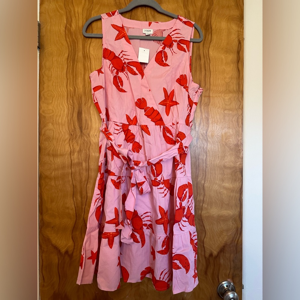 J. Crew Factory Faux Wrap-Dress, Size 14 (new with tags)